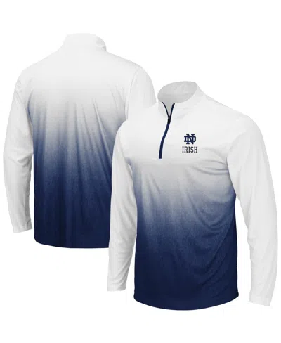 Colosseum Men's Navy Notre Dame Fighting Irish Magic Team Logo Quarter-zip Jacket