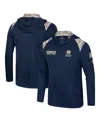 Colosseum Men's Navy Notre Dame Fighting Irish Oht Military Appreciation Quarter-zip Hoodie Jacket In Navy,camo