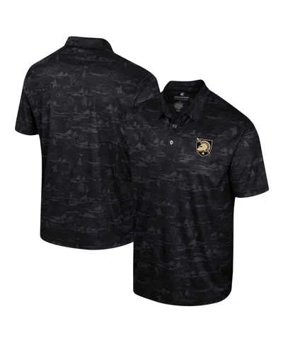 Colosseum Men's Navy Ole Miss Rebels Daly Print Polo In Black