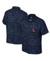 Colosseum Men's Navy Ole Miss Rebels Ozark Button-up Shirt In Navy