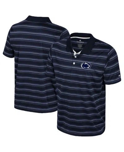 Colosseum Men's Navy Penn State Nittany Lions Milk Steak Polo Shirt In Blue