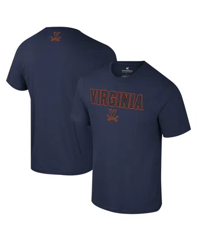 Colosseum Men's Navy Virginia Cavaliers Color Pop Active Blend T-shirt