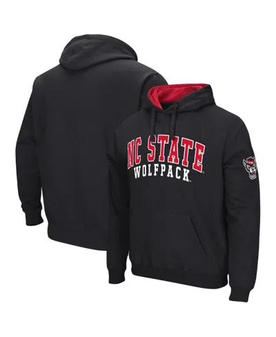 Colosseum Men's Nc State Wolfpack Double Arch Pullover Hoodie In Black