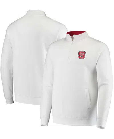 Colosseum Men's Nc State Wolfpack Tortugas Logo Quarter-zip Jacket In White