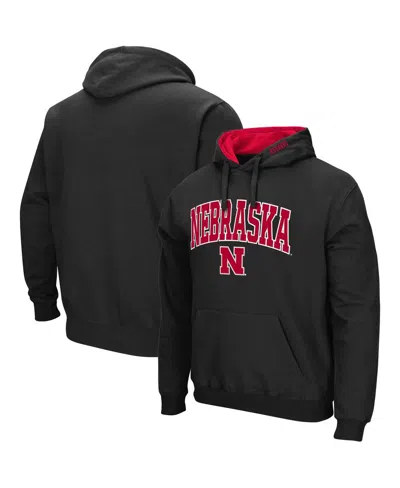 COLOSSEUM MEN'S NEBRASKA HUSKERS ARCH & LOGO 3.0 PULLOVER HOODIE