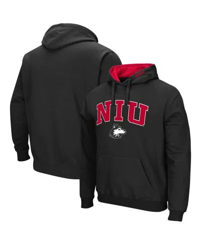 Colosseum Men's Black Northern Illinois Huskies Arch And Logo Pullover Hoodie
