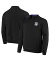 Colosseum Men's Black Northwestern Wildcats Tortugas Logo Quarter-zip Jacket In Black
