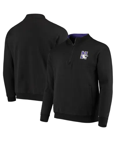 COLOSSEUM MEN'S NORTHWESTERN WILDCATS TORTUGAS LOGO QUARTER-ZIP JACKET