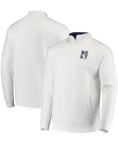 Colosseum Men's Northwestern Wildcats Tortugas Logo Quarter-zip Jacket In White