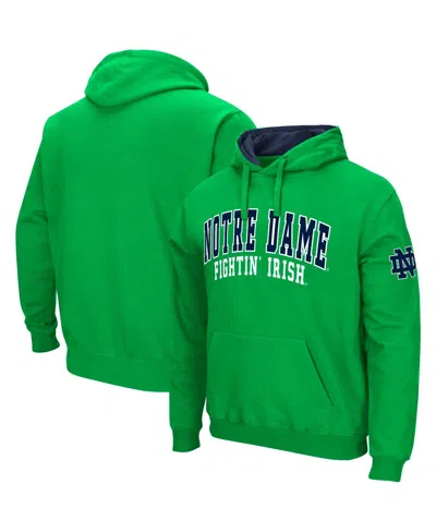 Colosseum Men's Notre Dame Fighting Irish Double Arch Pullover Hoodie In Green
