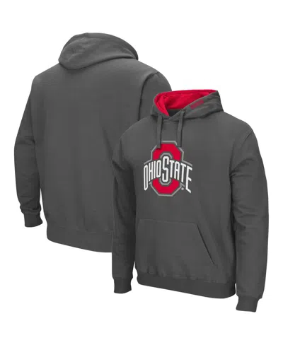 Colosseum Men's Charcoal Ohio State Buckeyes Arch And Logo Pullover Hoodie