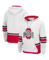Colosseum Men's Ohio State Buckeyes Hockey 3.0 Pullover Hoodie In White
