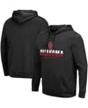 Colosseum Men's Oklahoma Sooners Lantern Pullover Hoodie In Black