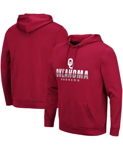 Colosseum Men's Oklahoma Sooners Lantern Pullover Hoodie In Crimson