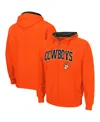 Colosseum Men's Oklahoma State Cowboys Arch & Logo 3.0 Full-zip Hoodie In Orange