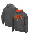 Colosseum Men's Oklahoma State Cowboys Arch & Logo 3.0 Pullover Hoodie In Charcoal