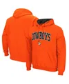 Colosseum Men's Orange Oklahoma State Cowboys Arch Logo 3.0 Pullover Hoodie In Orange