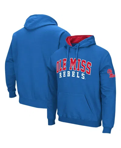 Colosseum Men's Ole Miss Rebels Double Arch Pullover Hoodie In Powder Blue