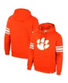 Colosseum Men's Orange Clemson Tigers Saluting Pullover Hoodie In Orange