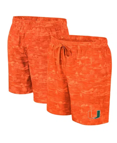Colosseum Men's Orange Miami Hurricanes Ozark Swim Shorts