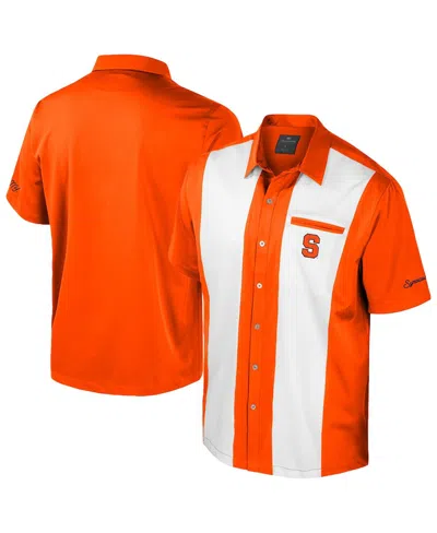 Colosseum Men's Orange Syracuse Orange Strike Bowling Button-up Shirt