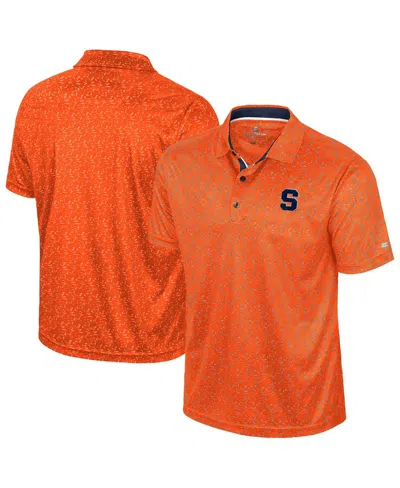 Colosseum Men's Orange Syracuse Orange Sublimated Golf Polo Shirt