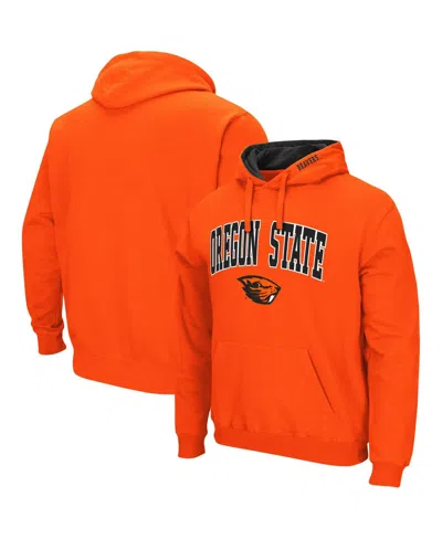 Colosseum Men's Oregon State Beavers Arch & Logo 3.0 Pullover Hoodie In Orange
