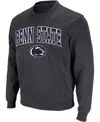 Colosseum Men's Penn State Nittany Lions Arch Logo Crew Neck Sweatshirt In Charcoal