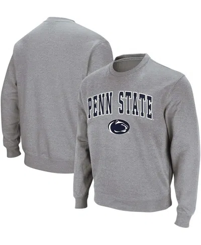 Colosseum Men's Penn State Nittany Lions Arch Logo Crew Neck Sweatshirt In Heather Gray