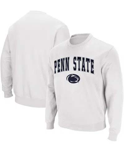 Colosseum Men's Penn State Nittany Lions Arch Logo Crew Neck Sweatshirt In White
