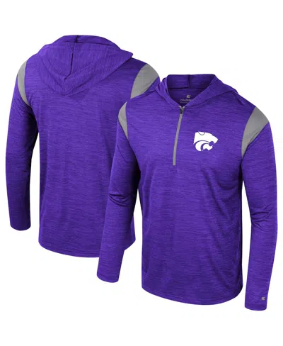 Colosseum Men's Purple Kansas State Wildcats Dozer Half-zip Windshirt