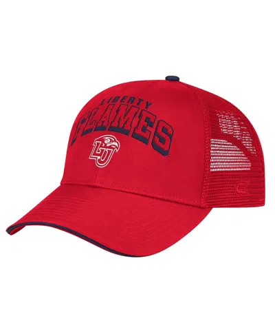 Colosseum Men's Red Liberty Flames Wyatt Primary Team Trucker Adjustable Hat