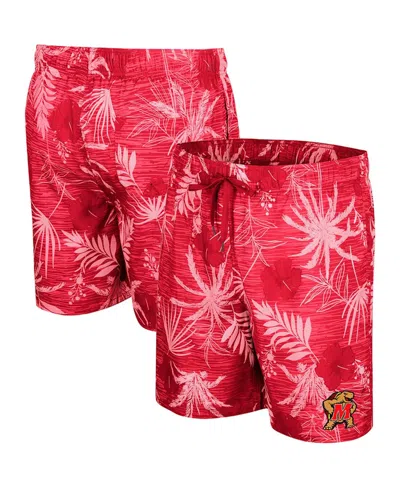 Colosseum Men's Red Maryland Terrapins What Else Is New Swim Shorts