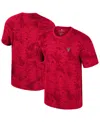 Colosseum Men's Red Nebraska Huskers Floral Printed T-shirt