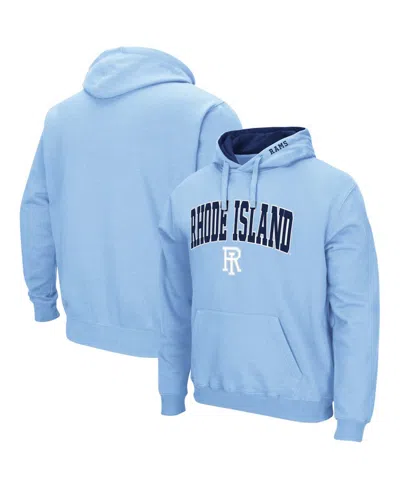 Colosseum Men's Light Blue Rhode Island Rams Arch & Logo 3.0 Pullover Hoodie