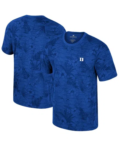 Colosseum Men's Royal Duke Blue Devils Floral Printed T-shirt