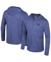 Colosseum Men's Royal Florida Gators Always Sunny Lightweight Quarter-zip Hoodie In Blue