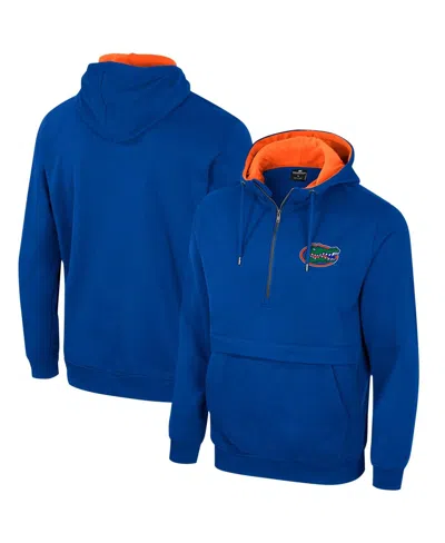 Colosseum Men's Royal Florida Gators Half-zip Hoodie In Blue
