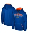 Colosseum Men's Royal Florida Gators Reese Pullover Hoodie In Pink