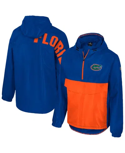 Colosseum Men's Royal Florida Gators Reloaded Anorak Half-zip Jacket In Blue