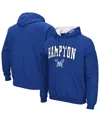 Colosseum Men's Royal Hampton Pirates Arch Logo 3.0 Pullover Hoodie In Royal
