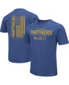 Colosseum Men's Royal Pitt Panthers Oht Military Appreciation Flag 2. T-shirt In Heather Royal