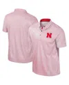 Colosseum Men's Scarlet Nebraska Huskers Big Tall Marty Rival Polo Shirt