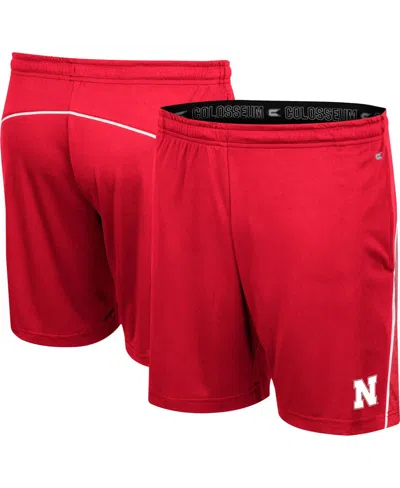 Colosseum Men's Scarlet Nebraska Huskers Laws Of Physics Shorts In Red