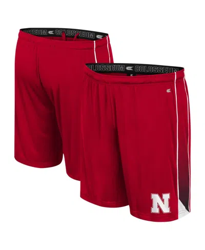 Colosseum Men's Scarlet Nebraska Huskers Online Shorts In Burgundy
