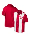 Colosseum Men's Scarlet Nebraska Huskers Strike Bowling Button-up Shirt In Red