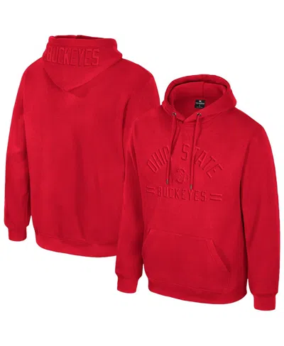 Colosseum Men's Scarlet Ohio State Buckeyes New Member Hoodie In Red