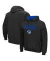 Colosseum Men's Seton Hall Pirates Arch And Logo Pullover Hoodie In Black