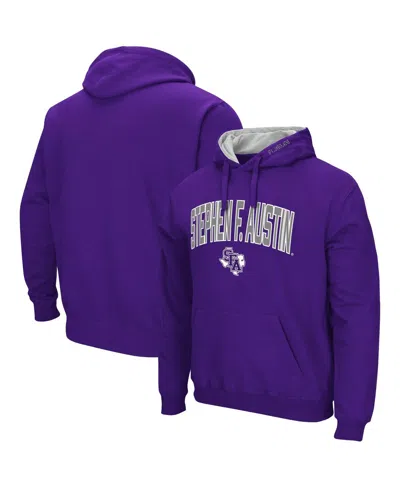 Colosseum Purple Stephen F Austin Lumberjacks Arch And Logo Pullover Hoodie