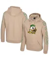 Colosseum Men's Tan Oregon Ducks Big Break Raglan Hoodie In Neutral